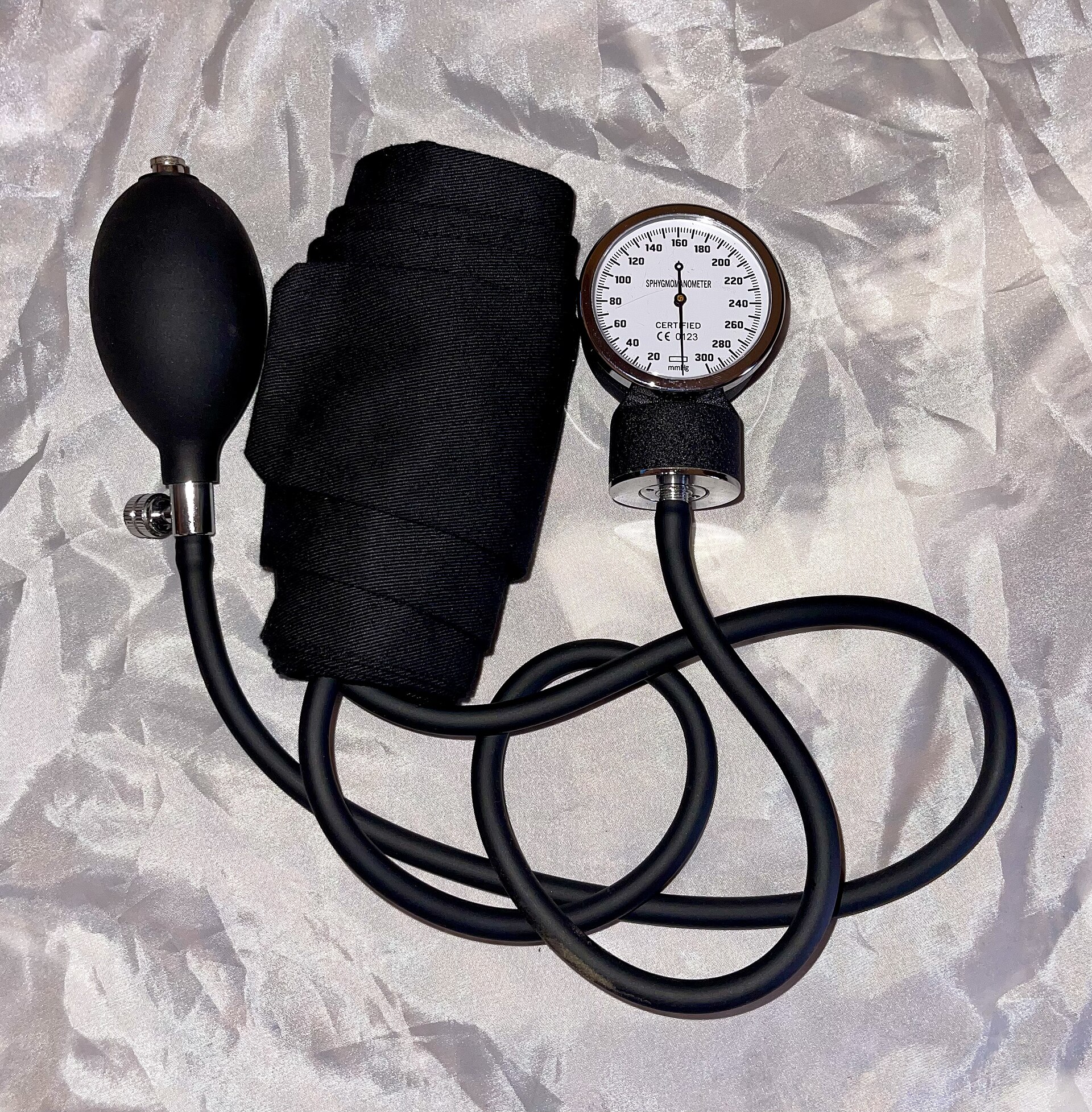 Aneroid sphygmomanometer used to measure blood pressure